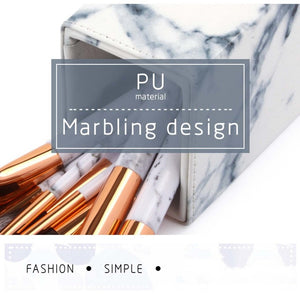 High Class Marble Pattern Makeup Brushes Organizer