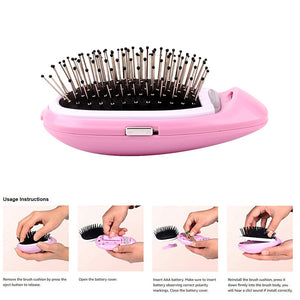 Portable Electric Ionic Hairbrush