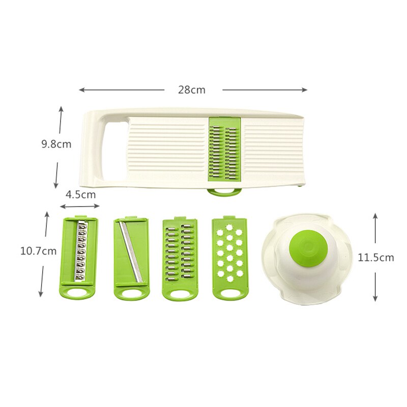 5 in 1 Stainless Steel Blade Vegetables Cutter