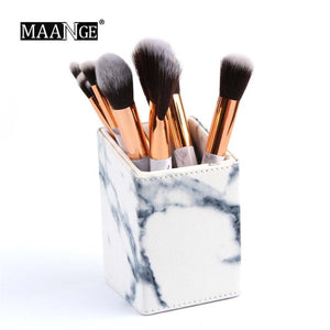 High Class Marble Pattern Makeup Brushes Organizer