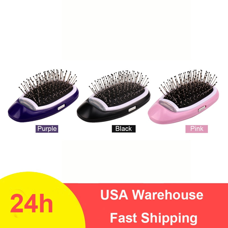 Portable Electric Ionic Hairbrush