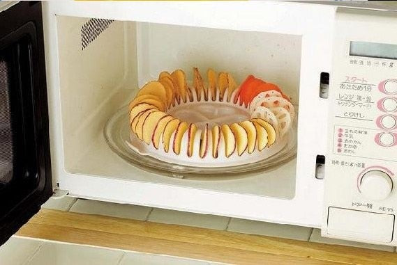 DIY Microwave Oven Baked Potato Chips Maker Homemade Potato Slicer Baking Tools cutter kitchen accessories gadgets