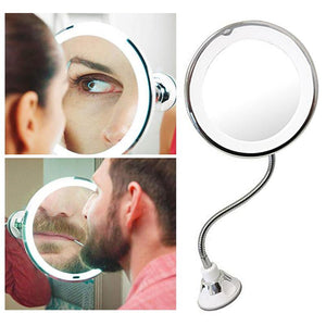 10X Magnifying LED Mirror