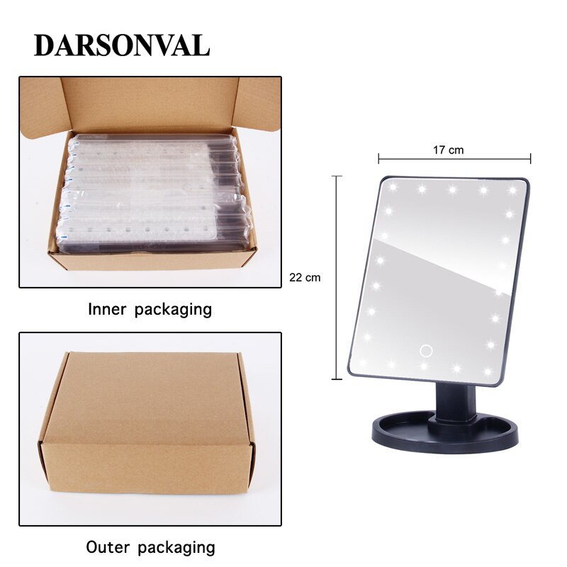 Makeup Mirror With Adjustable LED Light