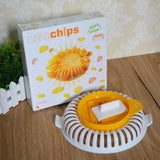 DIY Microwave Oven Baked Potato Chips Maker Homemade Potato Slicer Baking Tools cutter kitchen accessories gadgets